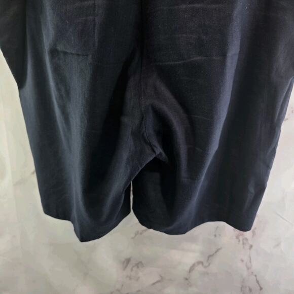 J Jill Shorts Womens 16 Blue Linen Stretch Bermuda High Rise Chambray Indigo - Picture 7 of 10